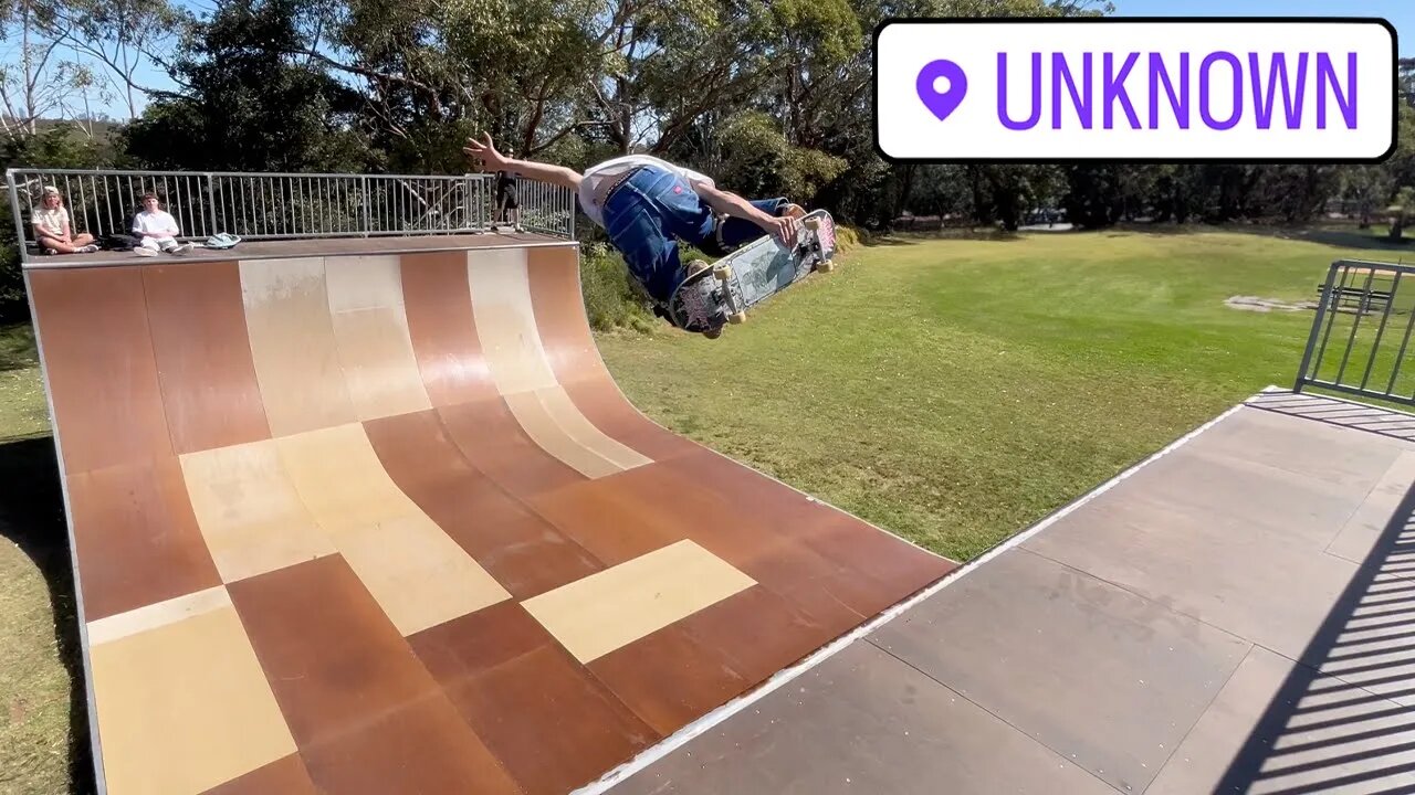 Skating a Vert Ramp in the Middle of a Nowhere!