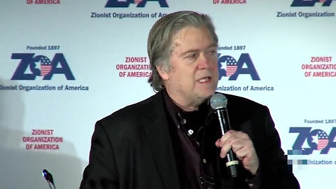 Steve Bannon says he is a proud Christian Zionist