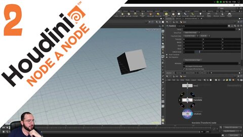 HOUDINI NODE A NODE - AULA 2: TRANSFORM E CORRELAÇÕES DOS PARÂMETROS - Tutorial Houdini em Português