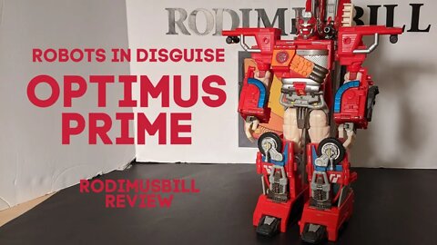 Tansformers Robots In Disguise OPTIMUS PRIME Firetruck (2001) Review