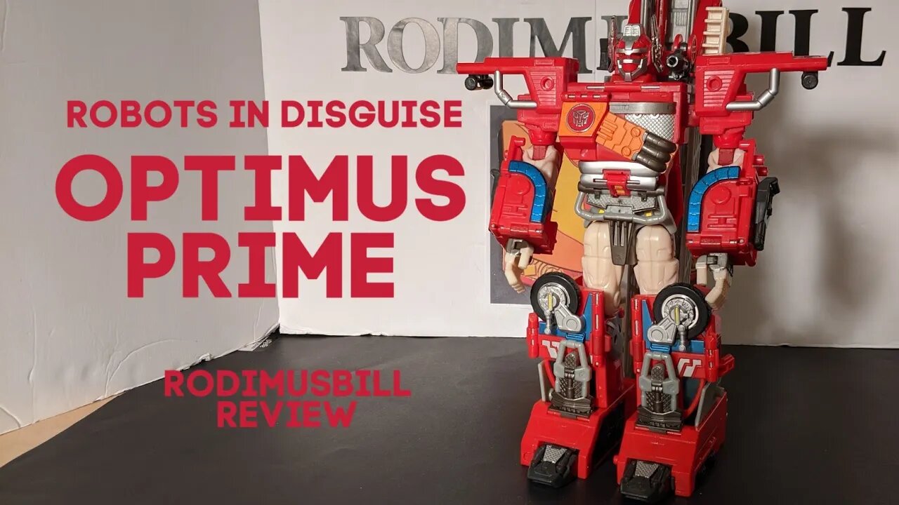 Tansformers Robots In Disguise OPTIMUS PRIME Firetruck (2001) Review