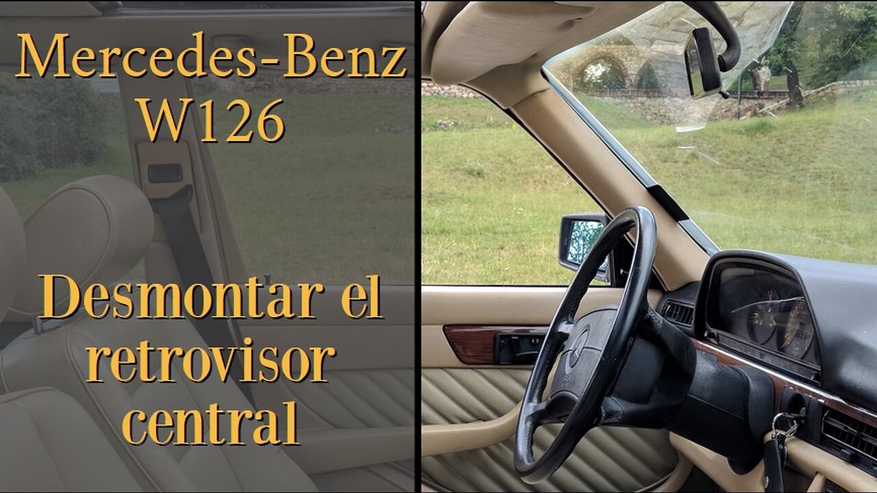 Mercedes Benz W126 - Como quitar y montar el retrovisor central tutorial