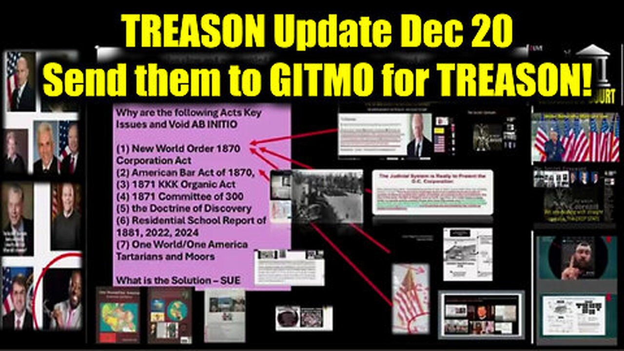 TREASON Update Dec 20 - Send them to GITMO for TREASON!