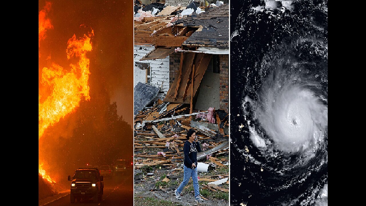 FIRES, FLOODS, EARTHQUAKES