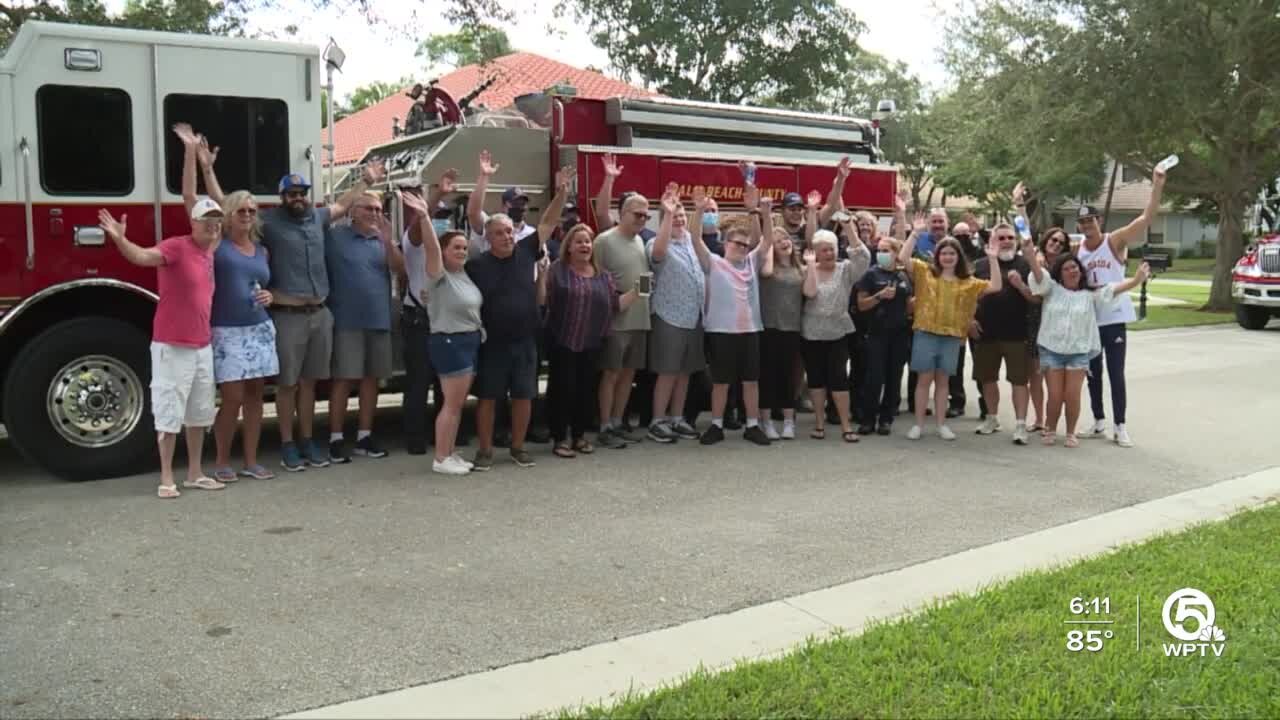 Birthday car parade held for Boca Raton triplets