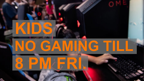 Chinese kids can only play games for a total of 26 hours during the entire two-month Summer vocation