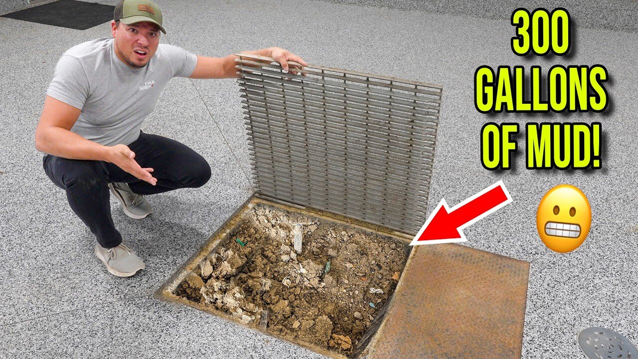 Cleaning 300 Gallons of MUD Out of my Drain Pit!