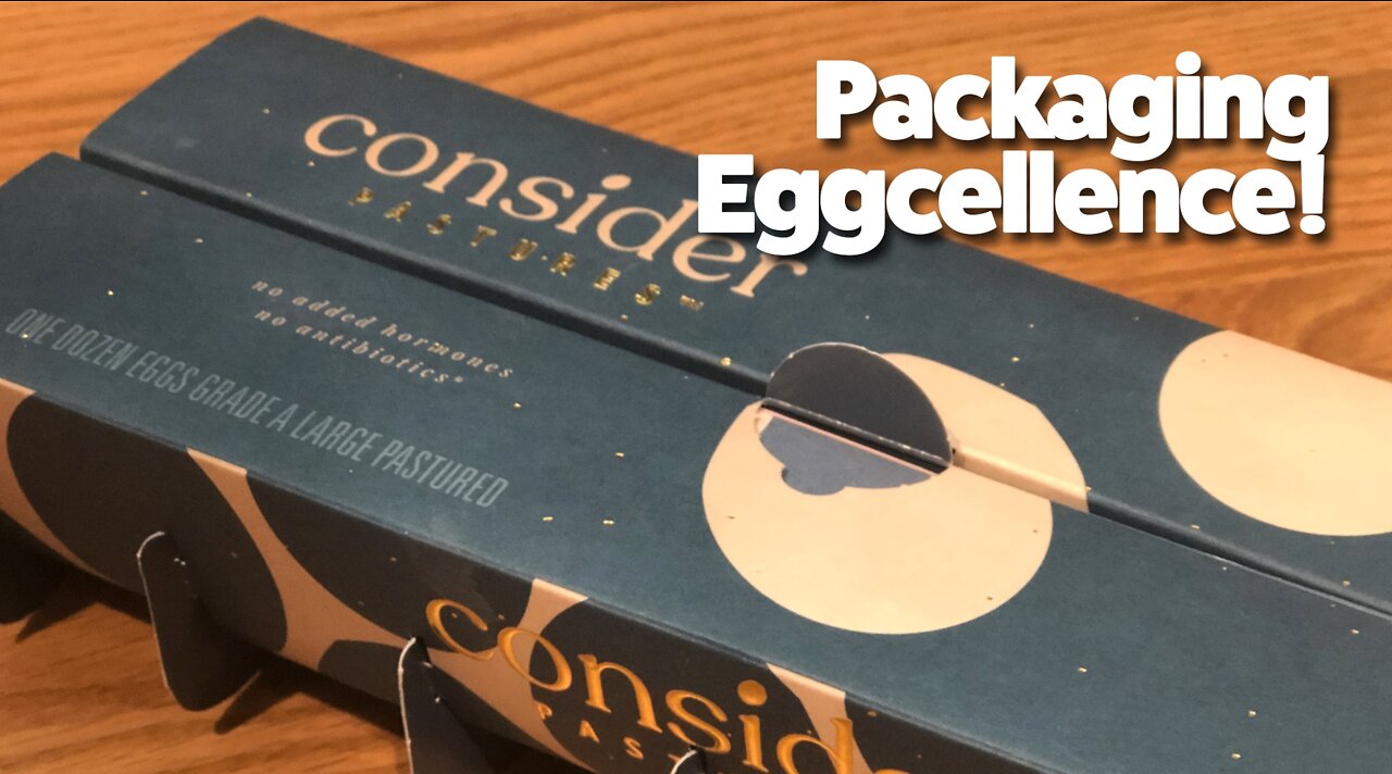 An EGGScellent packaging example for a simple egg carton