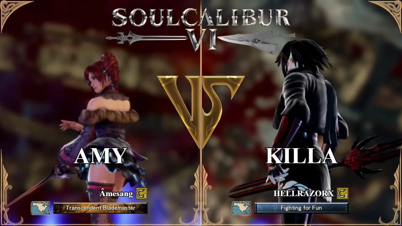 Amy (Amesang) VS Killa (HELLRAZORX) (SoulCalibur VI — Xbox One Ranked)