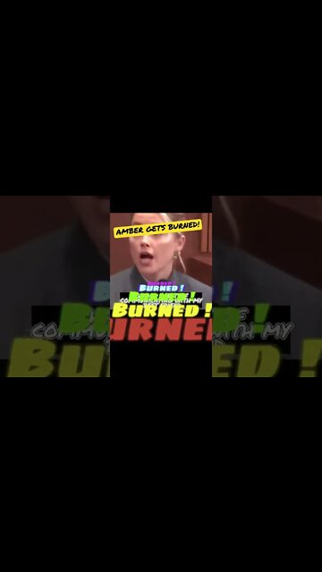 AMBER GETS BURNED ! Cross #short