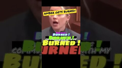 AMBER GETS BURNED ! Cross #short
