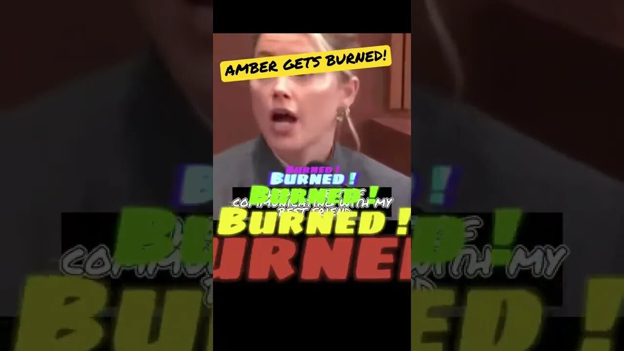 AMBER GETS BURNED ! Cross #short