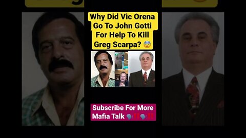 Why Did Vic Orena Go To John Gotti For Help To Kill Greg Scarpa? 😨 #johngotti #vixorena #gregscarpa