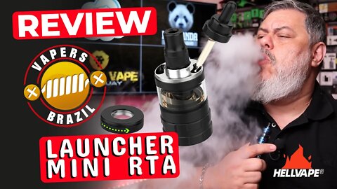 Hellvape Launcher Mini RTA - Uma Opção MTL CoilHead - Review PTBR