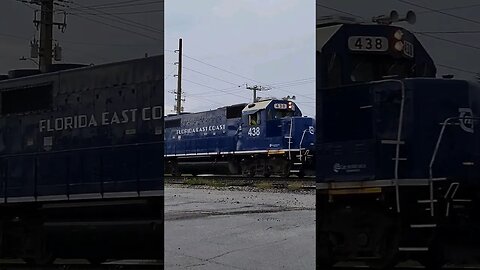 FEC-105 Train (don't blink) at South Daytona MP 112 July 16 2023 #railfanrob #fec105