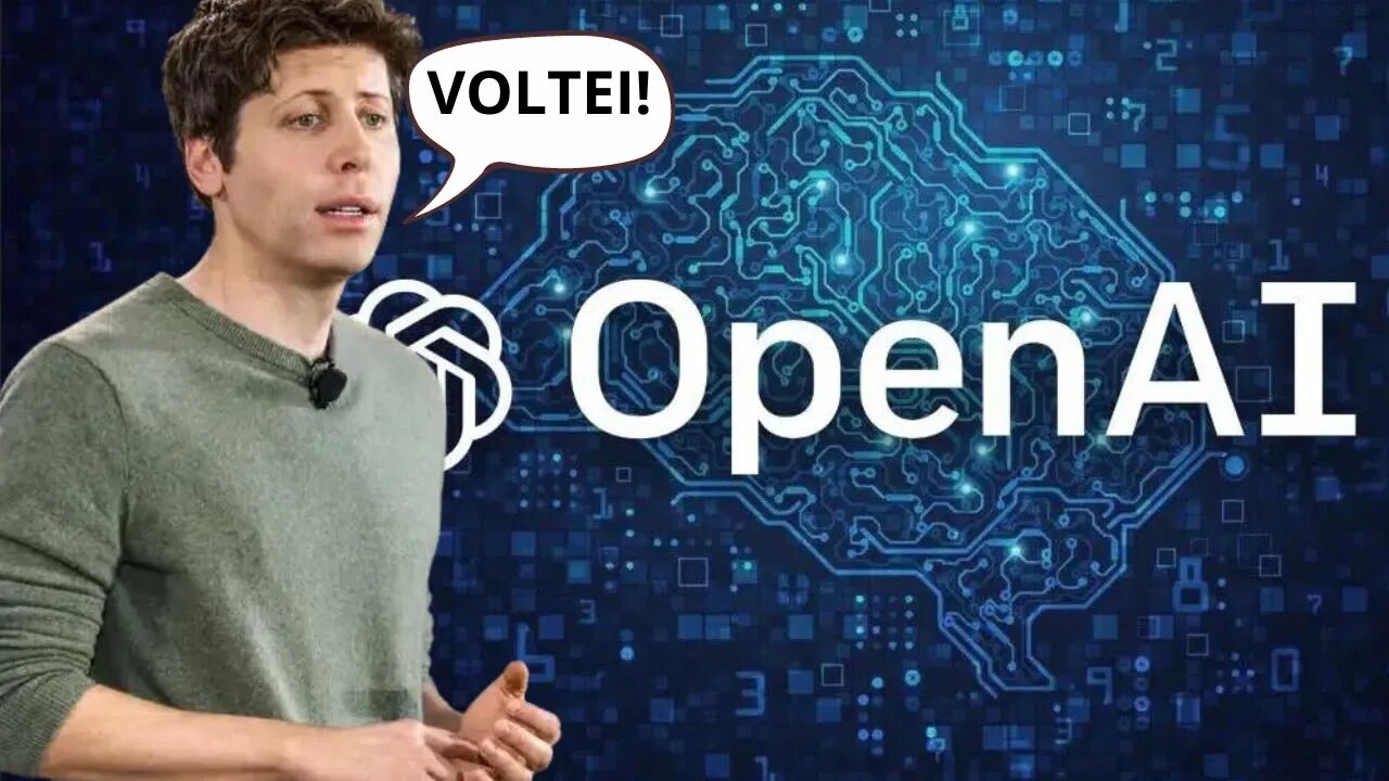 Sam Altman volta para o cargo de CEO na OpenAI