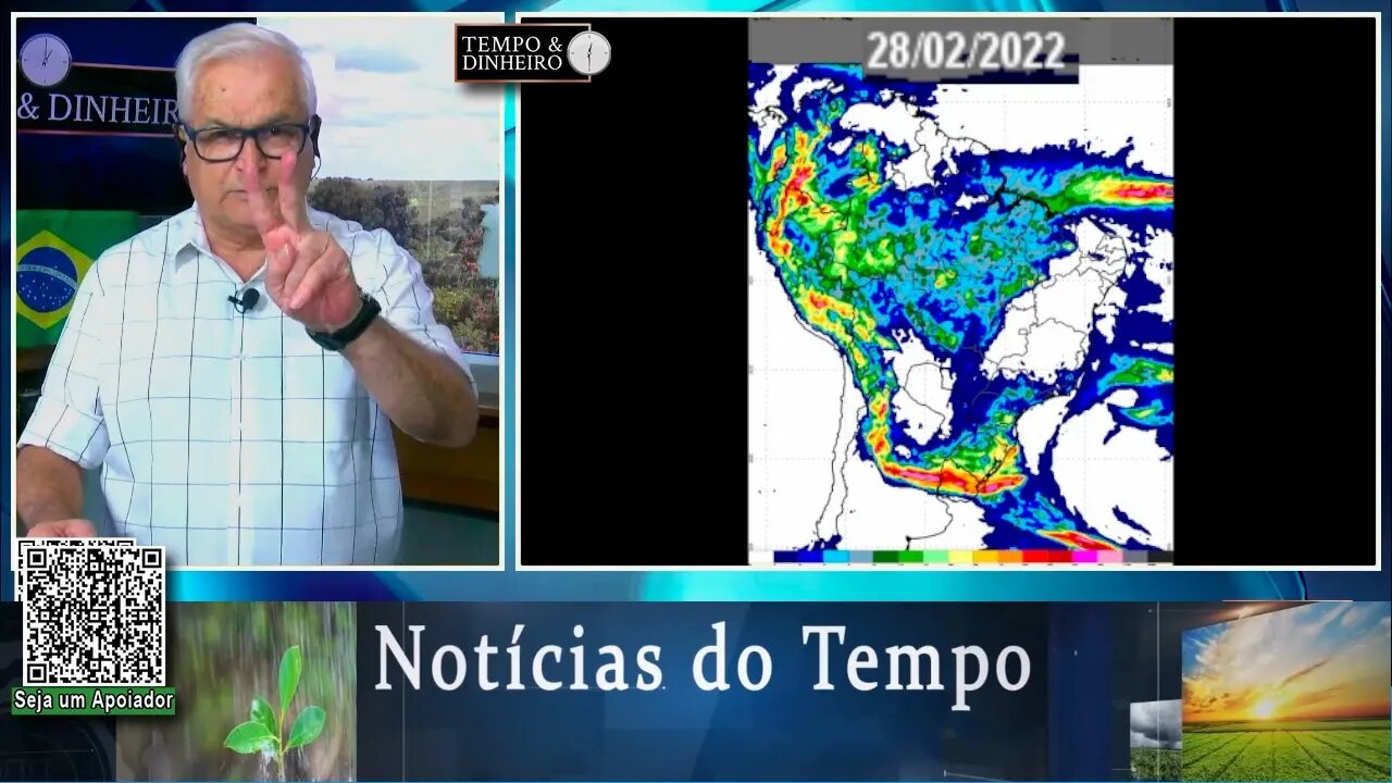 Previsão do tempo com mais chuva no MT e volta da umidade no Sul