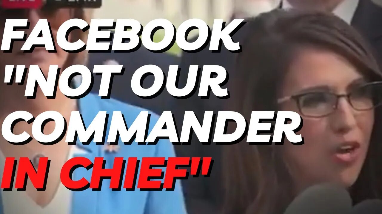 Facebook and other Silicon Valley Billionaires are not our "Commanders-In-Chief"