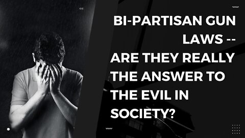 Bipartisan Gun Law Package - Is It the Answer to Evil?
