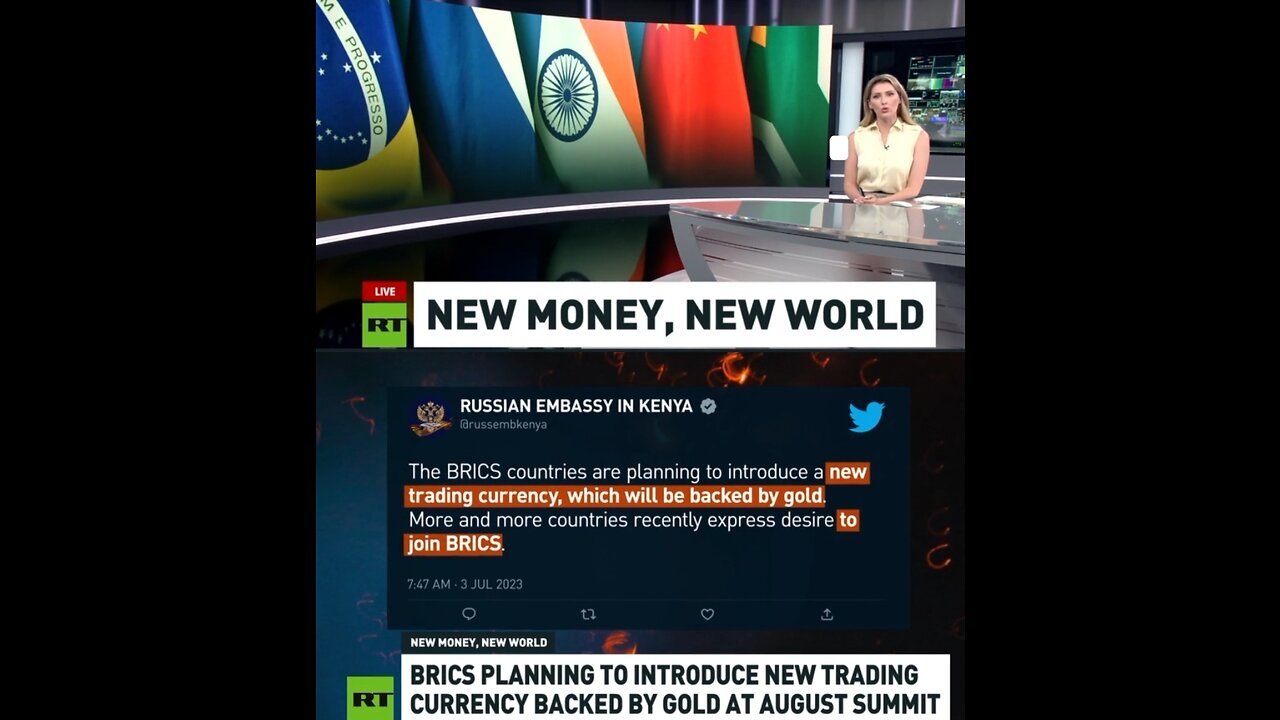 NEW MONEY - NEW WORLD - BRICS WILL IMPLEMENT NEW GOLD BACKED CURRENCY