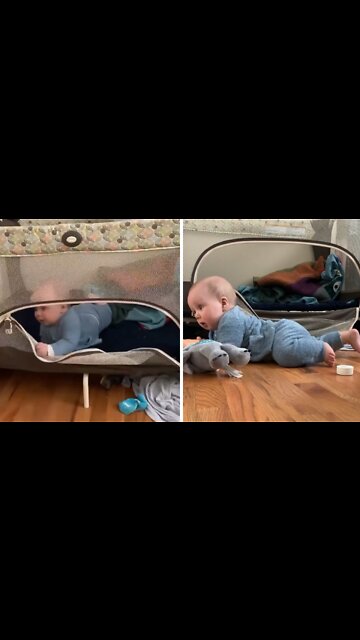Clever Baby Finds Genius Way To Escape Crib