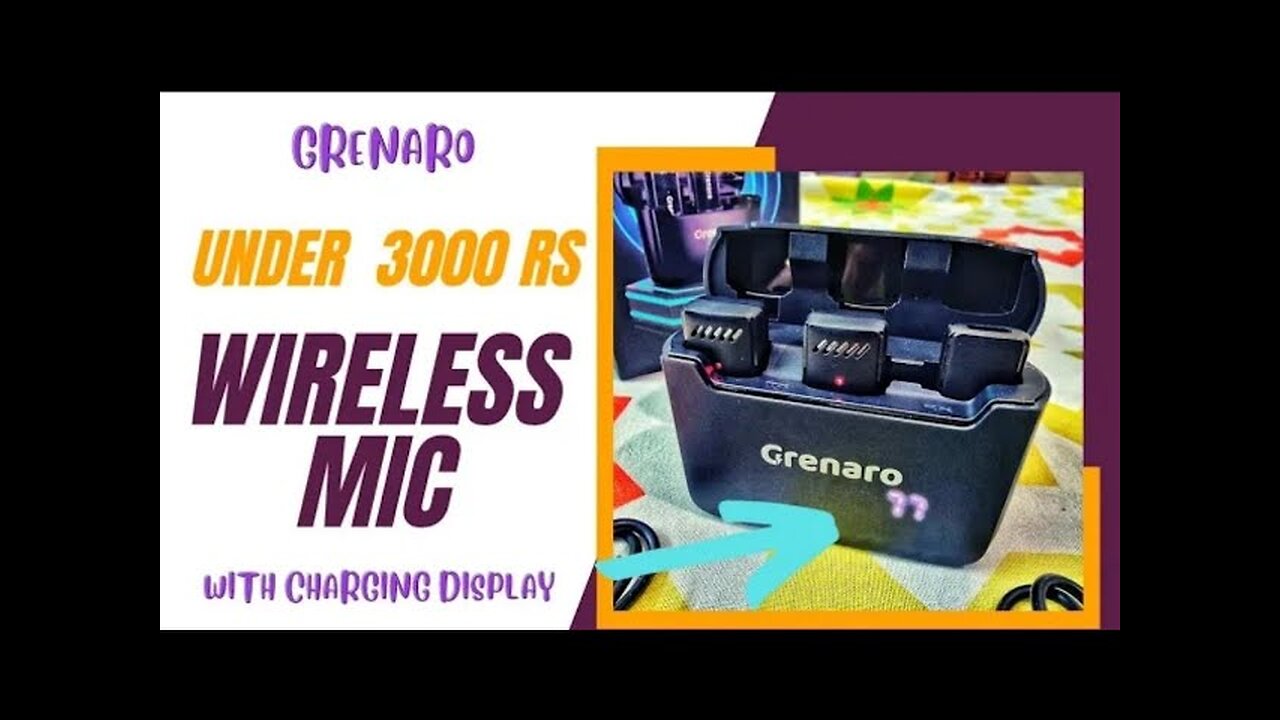 Grenaro Wireless mic || Kannada || Detailed review in kannada || best mic for vlogging