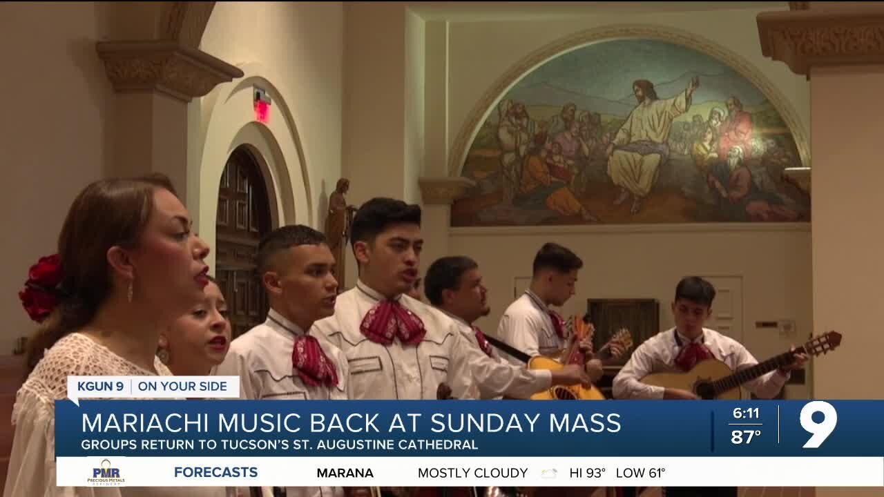 Mariachi music makes return to Sunday mass