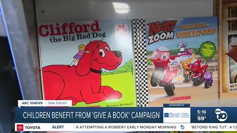 Children benefit from 'Give A Book' campaign