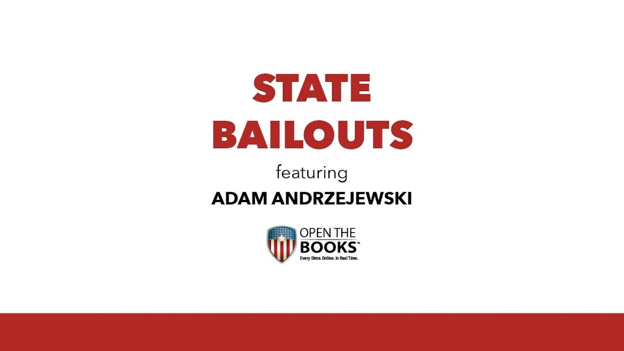 OpenTheBooks Discusses Our IL, CA, NY State Bailout Oversight Investigations