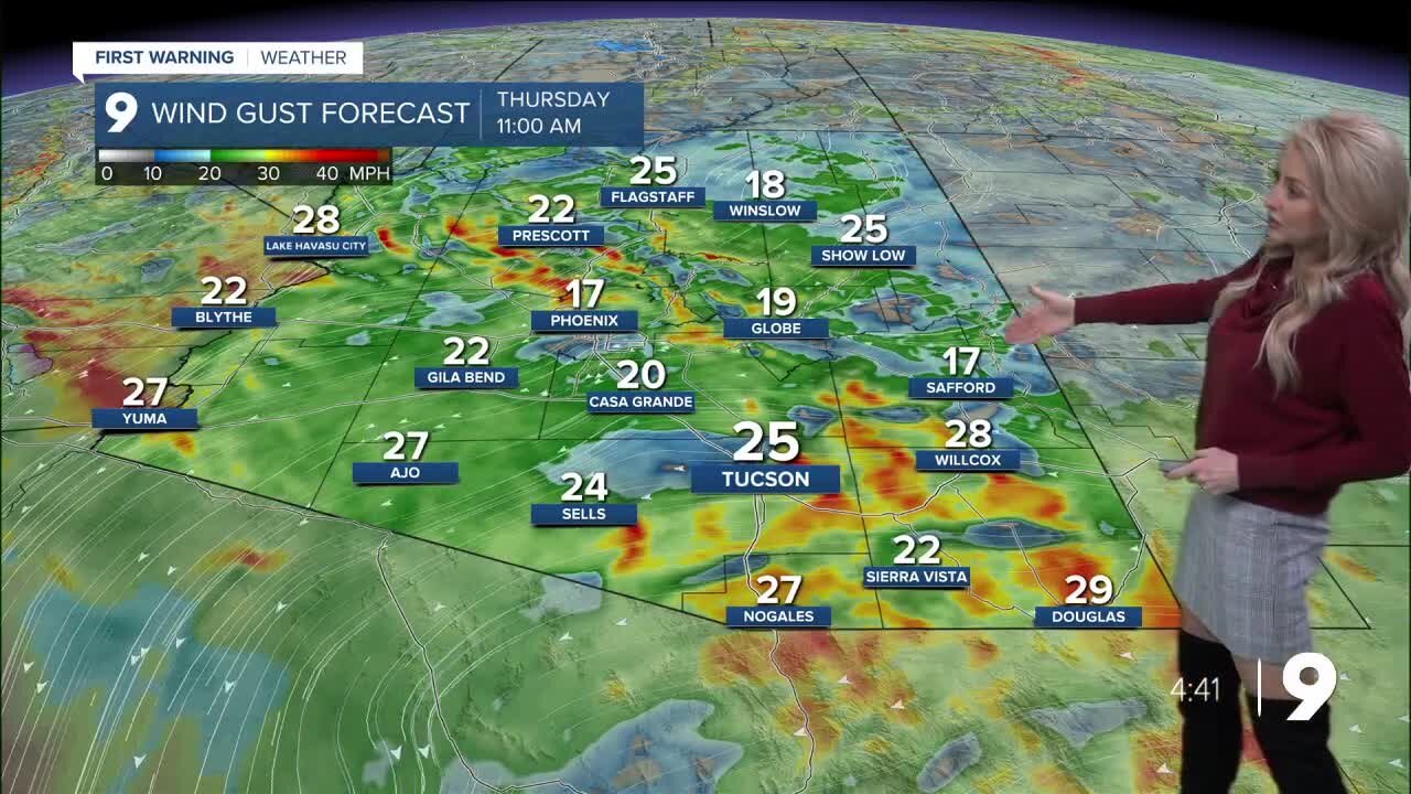 A gusty and cool day on tap