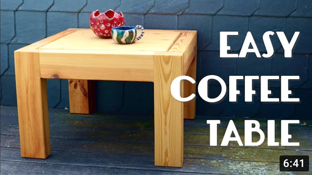 Outdoor Coffee Table - Easy Woodworking Project