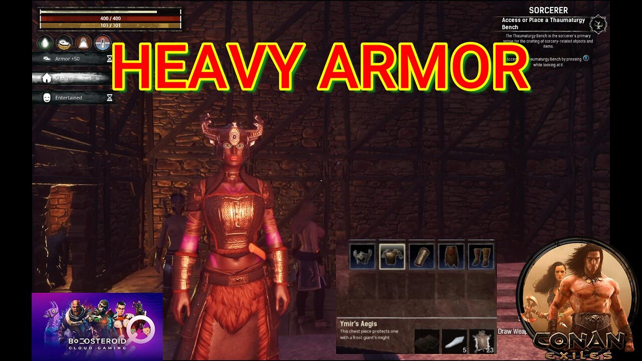 Conan Exiles, Beginners guide, Ymir armor, Busty, Boobs #boosteroid #conanexiles