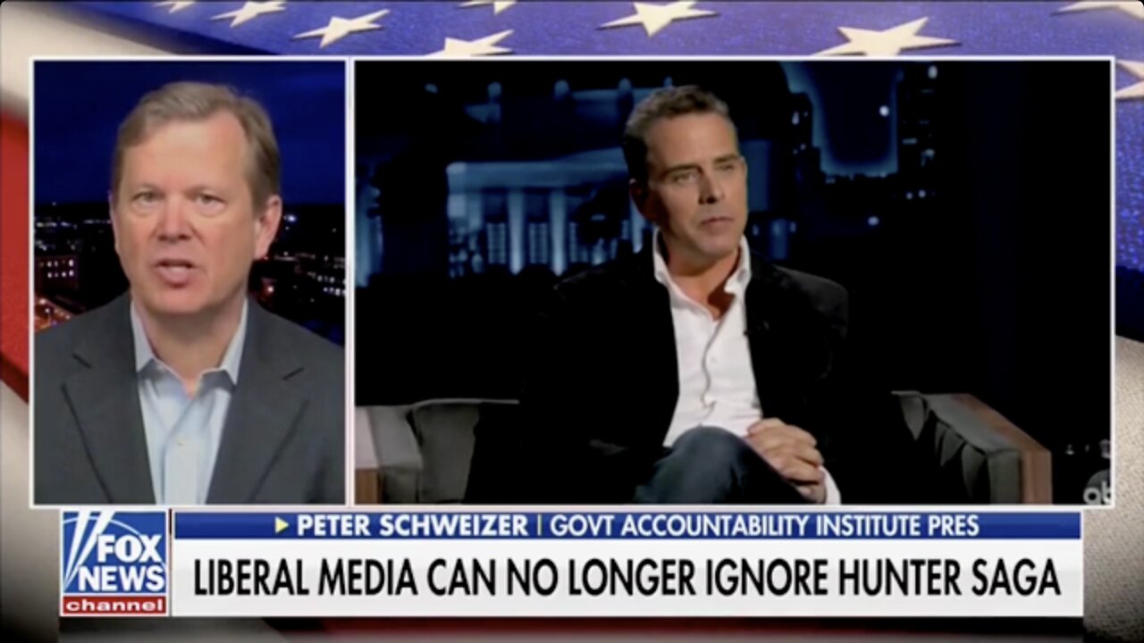 Schweizer: Media Will Start Covering Hunter Biden Story Because Democrats Are Turning On Joe Biden