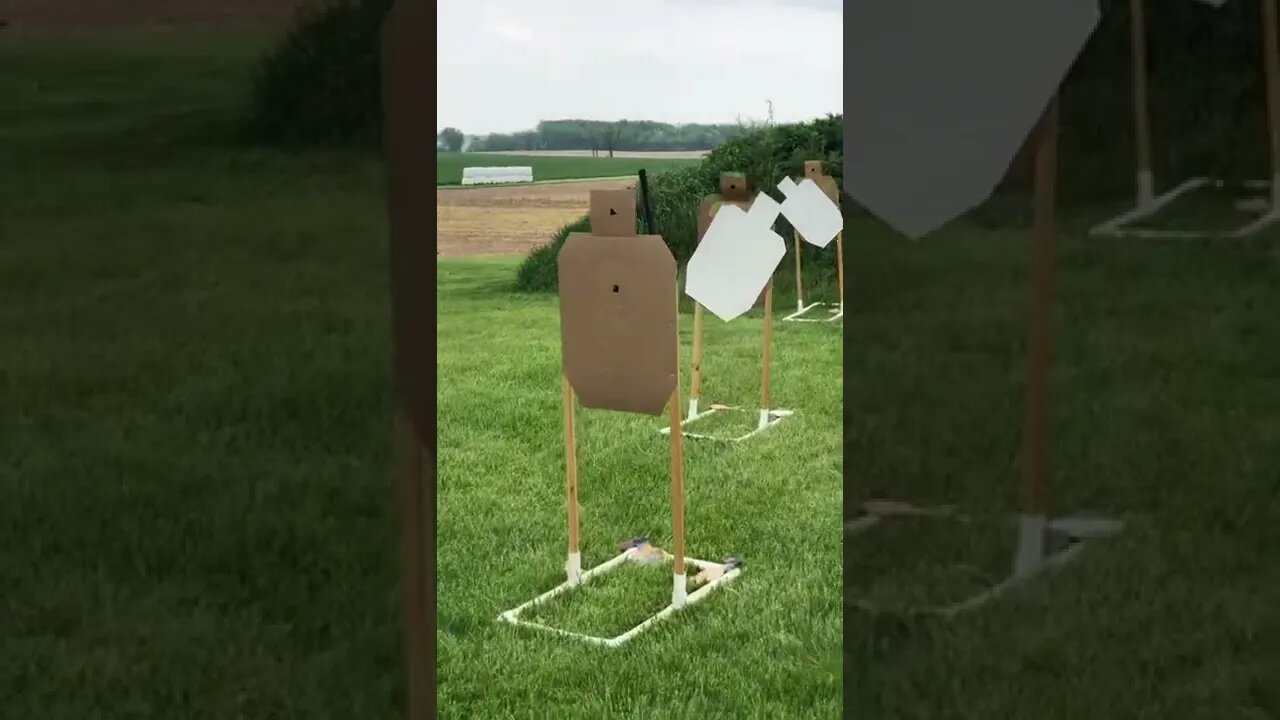 3 Targets with 1 Shot #shorts #reloading #reloadingbench #hecklerandkoch #uspsa #idpa