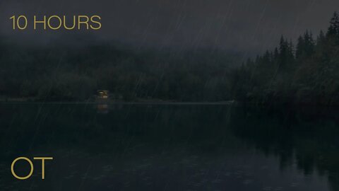Storm Lake Ambience || Thunderstorm on Lago di Fusine | Soothing Rain & Thunder for Relaxing | Sleep