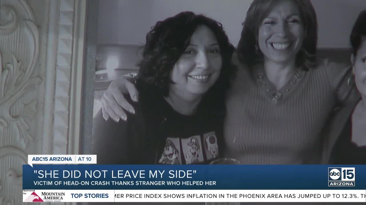 Woman hurt in deadly El Mirage crash sends message to good Samaritan