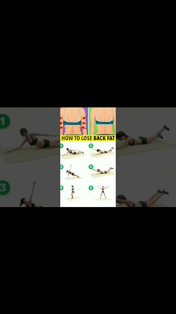 Simple exercise will lose your back fat in just 1 week | How to lose back fat
