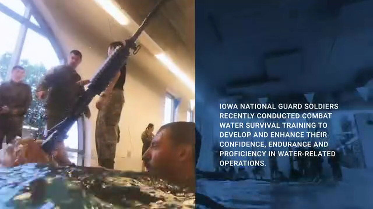 Iowa Guard members conduct combat water survival training