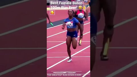 Best Female Baton 100m Run Ever! 🤩☝️🥰