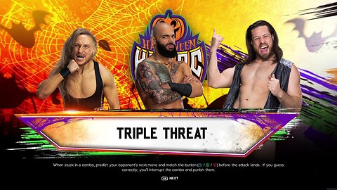 WWE 2k24 Pete Dunne vs Ricochet vs Cameron Grimes