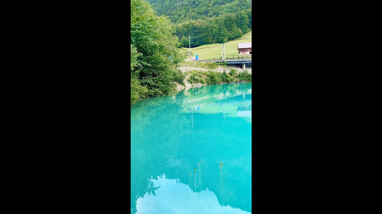 Blue lake ￼in Switzerland