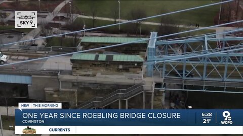 One year since Roebling Bridge closed to cars