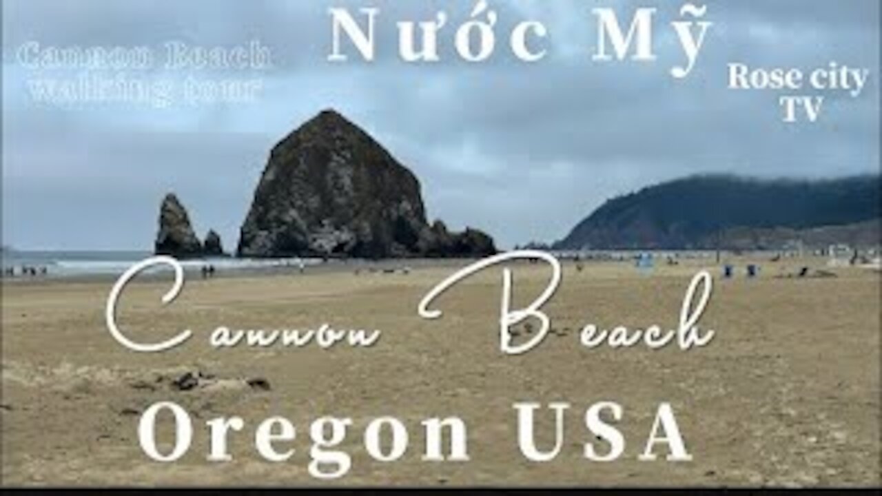 Cannon Beach Walking tour 4K