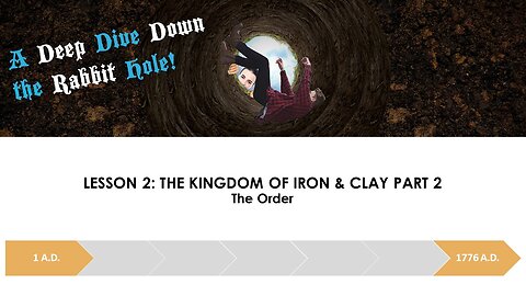 Deep Dive Lesson 2.5 The Kingdom of Iron and Clay Pt 2. The Order