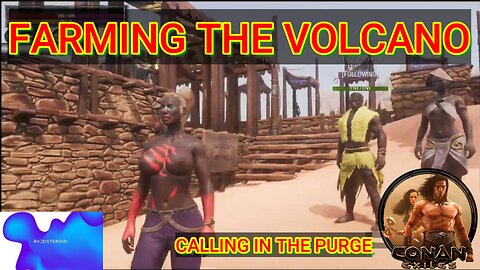 Conan Exiles farming the Volcano Busty Boobs #boosteroid #conanexiles #boosteroid_cloud_gaming