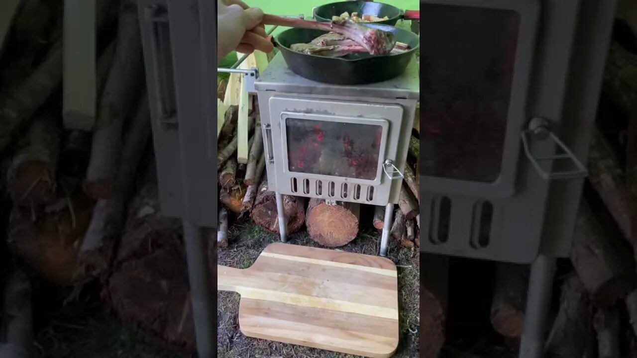 bushcraft dinner #shorts #bushcraft