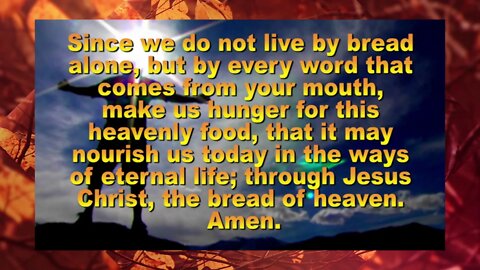FALL Prayer of Illumination #7