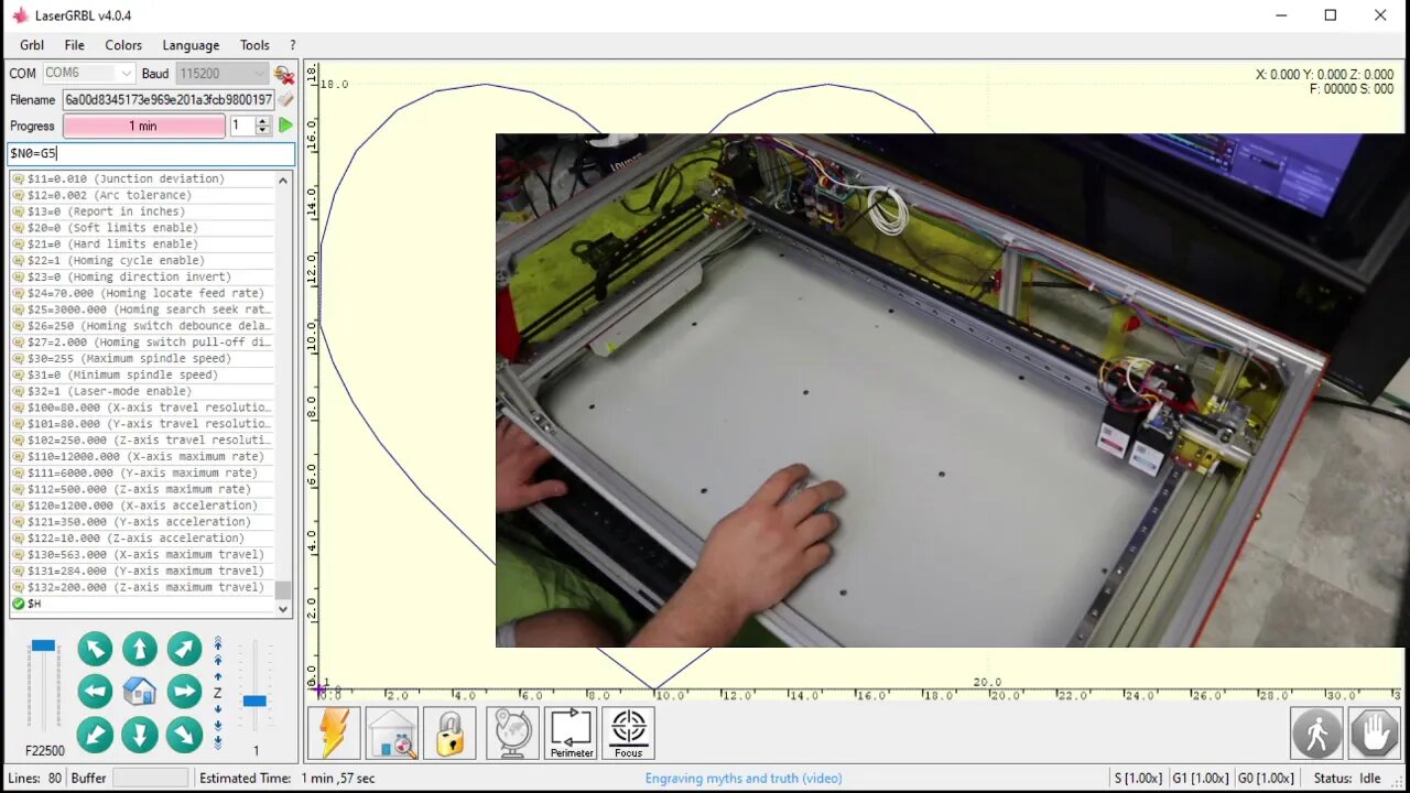GRBL Shield video 6 setting your work area