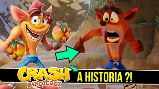 ORIGEM e HISTORIA de CRASH BANDICOOT #shorts