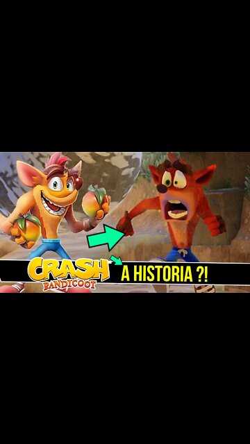 ORIGEM e HISTORIA de CRASH BANDICOOT #shorts
